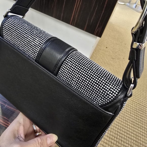 Michael Kors Black and Silver Shoulder Bag - Picture 4 of 7